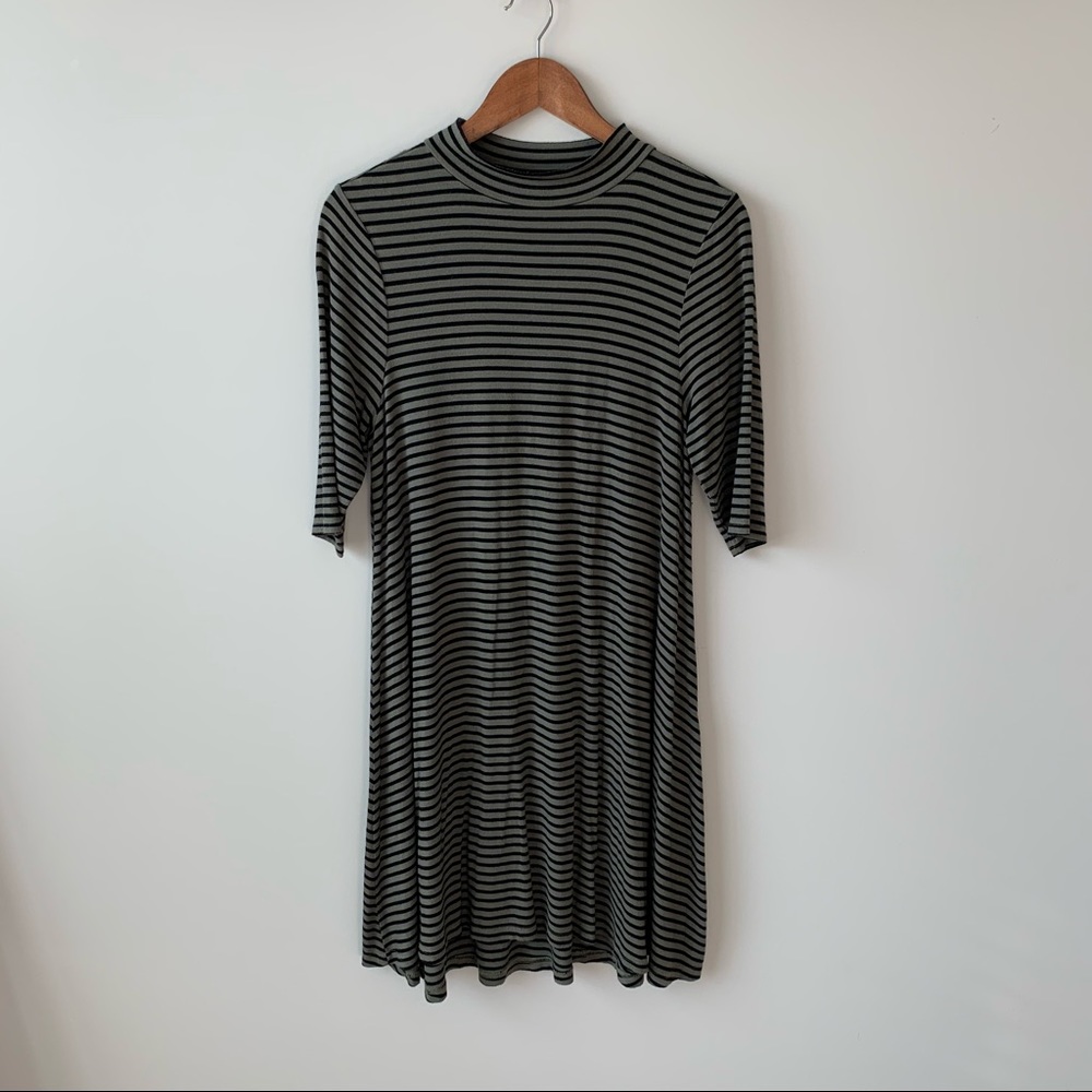 Charlotte Russe Mockneck T-Shirt Dress